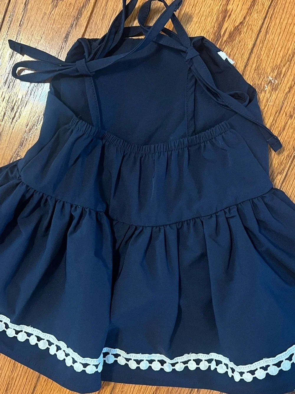 Oopsie Daisy Navy Classic Shoulder Tie Top Sz 3T
